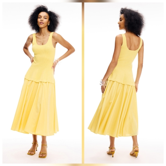 Jonathan Simkhai Dresses & Skirts - SIMKHAI Silas Knit Midi Casual Dress Scoop neck Sleeveless Pull on Size L